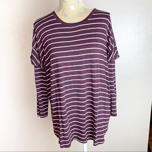 Dolan Left Coast‎ Collection Ruffled Sleeve Tee XL